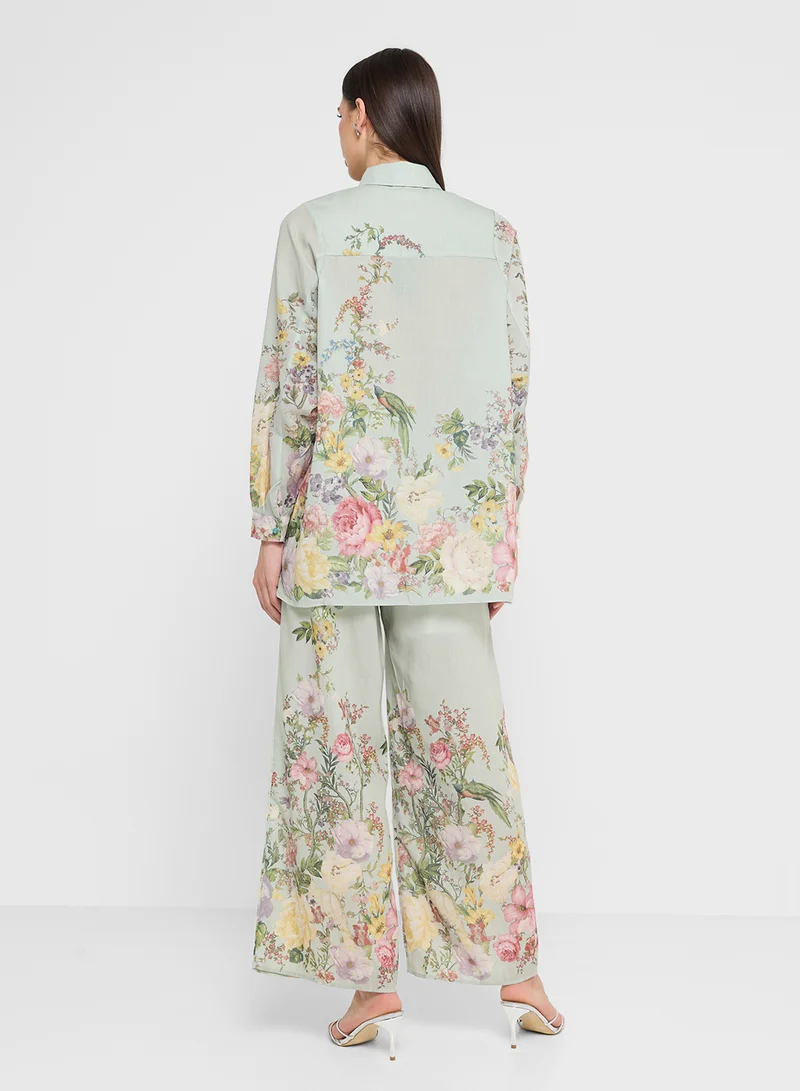 Khizana Floral Print Pant Set