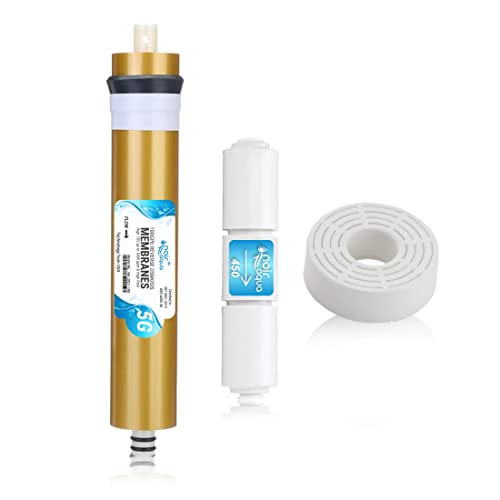 Noir Aqua RO Membrane 100 GPD with Antiscalant Doser and Flow Restrictor, Works Upto 3000 TDS, High Graded Sheets Suitable for All Kind of RO Water Purifier Filters. Longer Life & Stable Flow - Image 1