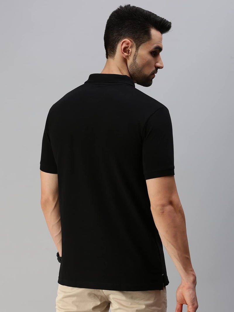 ONN Regular Fit Men's Polo (8904209864857 Casualz_431_Large_Black) - Image 4