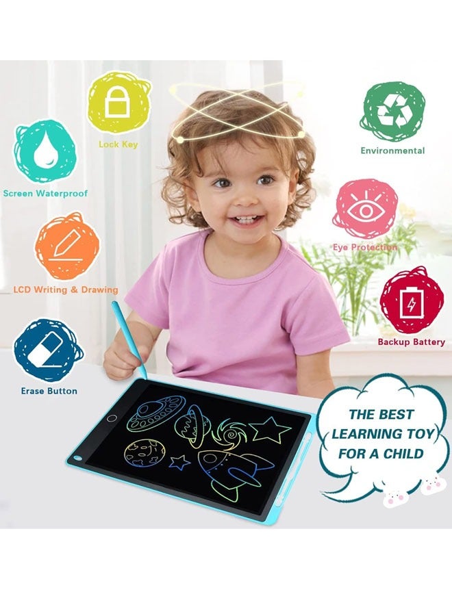 LCD Writing Tablet for Kids, 12 Inch Electronic Drawing Board Digital Writing Pad with Colorful Screen, Erasable Doodle Board Handwriting Drawing Tablet Educational Toy Gift for Boys Girls - Image 5