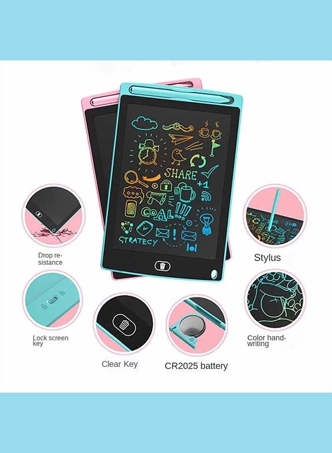 LCD Writing Tablet for Kids, 12 Inch Electronic Drawing Board Digital Writing Pad with Colorful Screen, Erasable Doodle Board Handwriting Drawing Tablet Educational Toy Gift for Boys Girls - Image 4