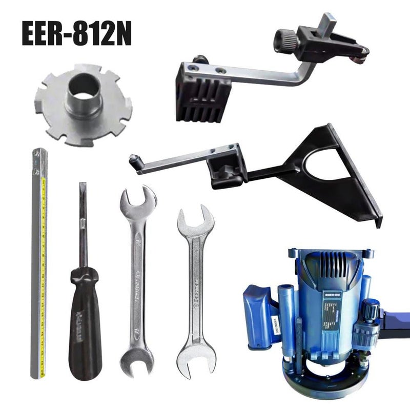 Eastman Eastman Electric Router 1200W 21000rpm 230V Router Electric Hand Trimmer Wood Router With 8 12 Bits Capacity Professional Woodworking Tool EER812N  - Image 5