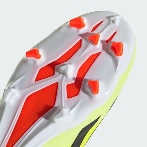 adidas Unisex X Crazyfast League Laceless Firm Ground Sneaker, Team Solar Yellow/Black/White (Elastic Lace), 12 US Men - Image 5