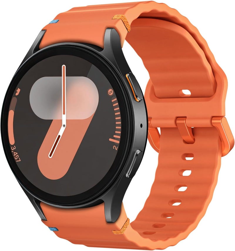 MoKo Sport Band Compatible with Samsung Galaxy Watch 7 FE 6 5 4 Band 40mm 44mm/Watch 6 4 Classic Band 43mm 47mm 42mm 46mm/Watch 5 Pro Band 45mm, No Gap Soft Silicone Bands for Women Men - Image 1