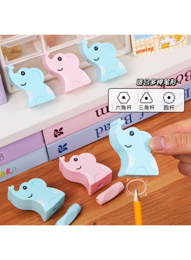 HELPS Pupils Cute Elephant Pencil Sharpener Mini With Pencil Sharpener Continuous Pencil Sharpener Prizes Stationery - Image 3