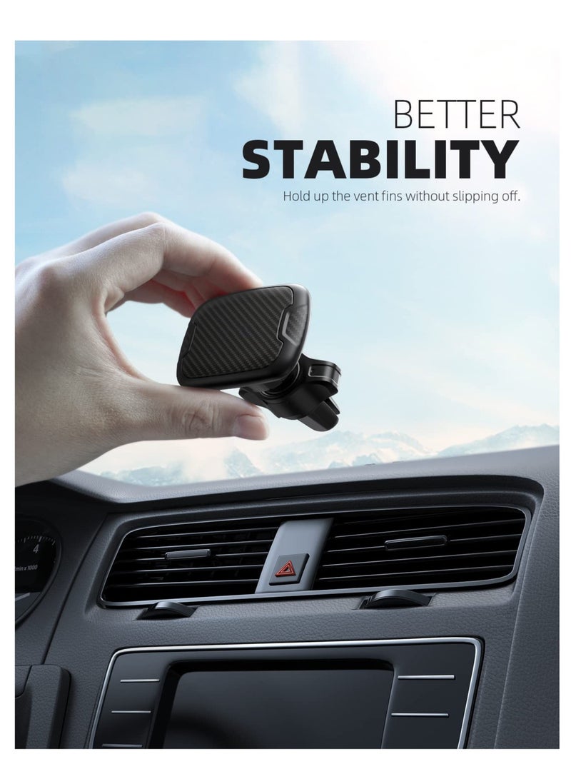 Excefore Car Magnetic Phone Holder, Magnetic Car Mount, with 6 Strong Magnets, Vent Cell Phone Holder Mount, Cell Phone Holder for Car Case Friendly for All Smartphones (Black) - Image 5