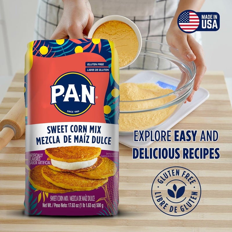 P.A.N. Sweet Corn Mix - Gluten Free Mixture for Cachapas, 1.1 lb - Image 4