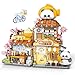 NEWABWN Japanese Street View Taiyaki Shop Mini Building Blocks MOC Creative Building Toys Cute Panda Building Set for Kids 612 Simulation Architecture Construction Toy Gift Idea for Kids Adults 858 PCS - Image 2