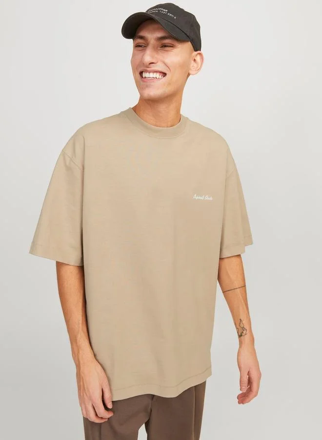 JACK & JONES Jack & Jones Chelsea Rubber Crew Neck Loose T-Shirt