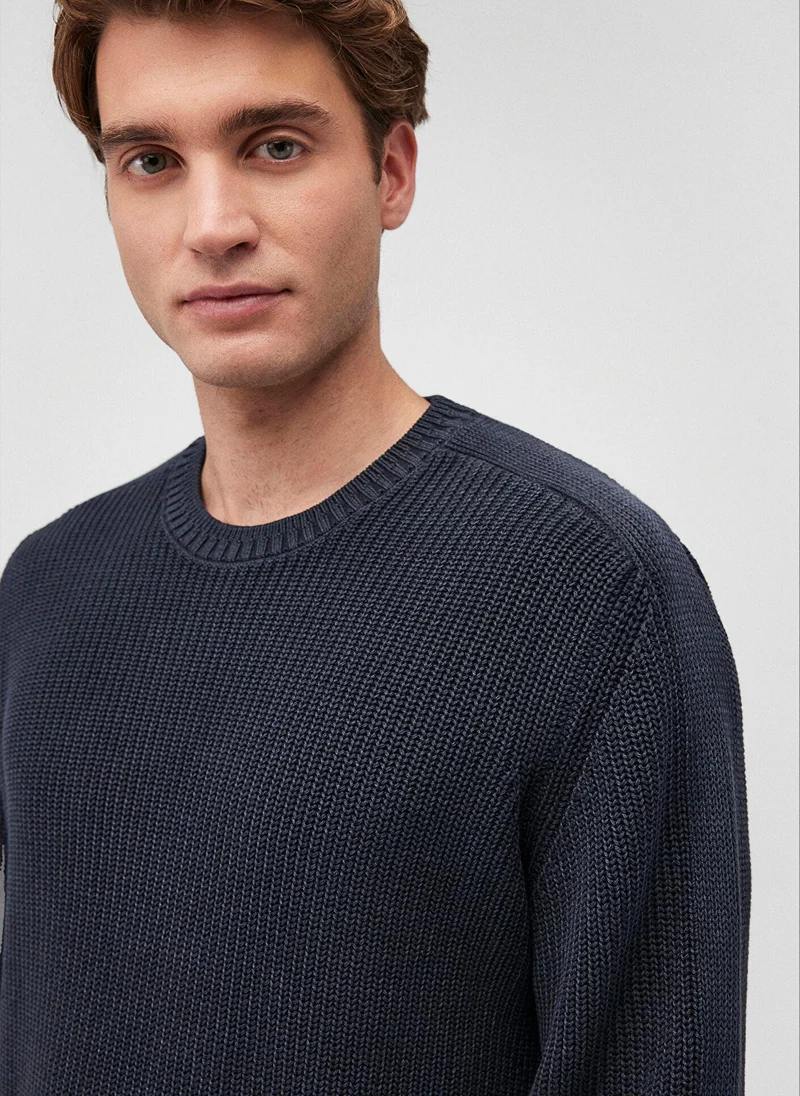 مافي Crew Neck Navy Sweater