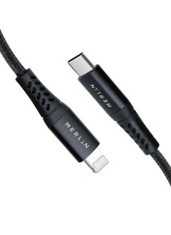 Merlin Merlin USB-C To Lightning Cable 2m Black  - Image 1