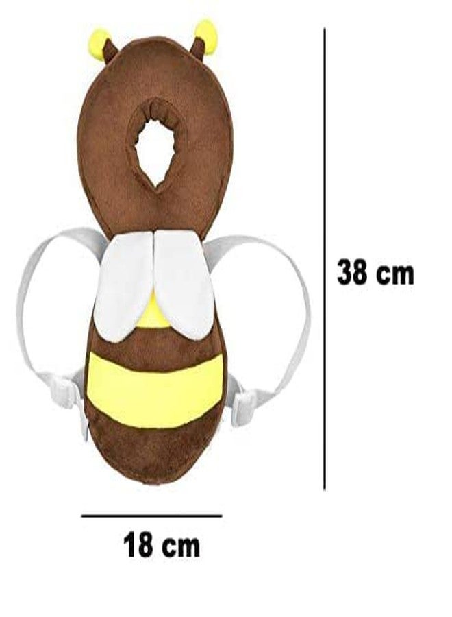 Pseudo Baby Adjustable Baby Head Protector Back Pad Cushion Pillow with Belt Straps for Girl Boy Toddlers Kids Child (Brown) - Image 3