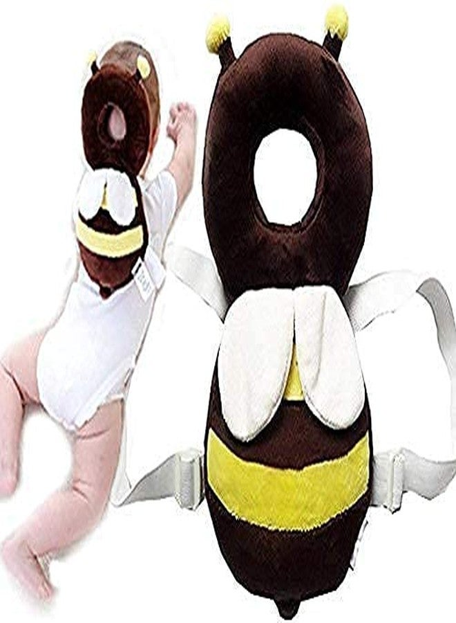 Pseudo Baby Adjustable Baby Head Protector Back Pad Cushion Pillow with Belt Straps for Girl Boy Toddlers Kids Child (Brown) - Image 2