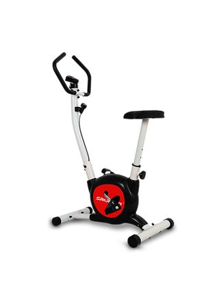 SPARNOD FITNESS SUB-49 Upright Exercise Bike for home gym - LCD Display, Height Adjustable Seat, Compact design and 4 Kg Flywheel - Perfect Cardio Exercise Cycle Machine for Small Spaces - Black - pzsku/ZAD50C2BFCF52F018B6F2Z/45/_/1725885753/ba0f2a3c-7302-42ea-a6d6-e86a986e0511