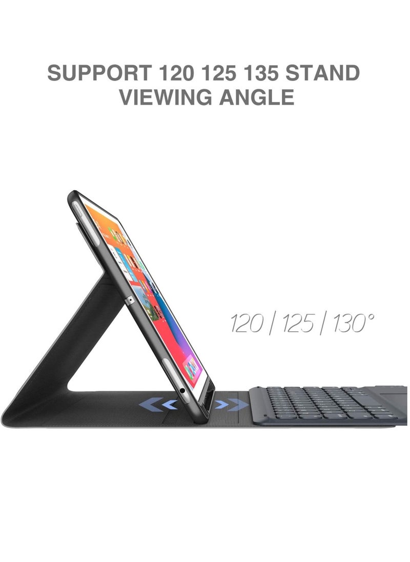 Generic - iPad Keyboard 9th Generation, Keyboard for iPad 8th Generation/7th Gen iPad, Black, 10.2"/10.5 - Image 1