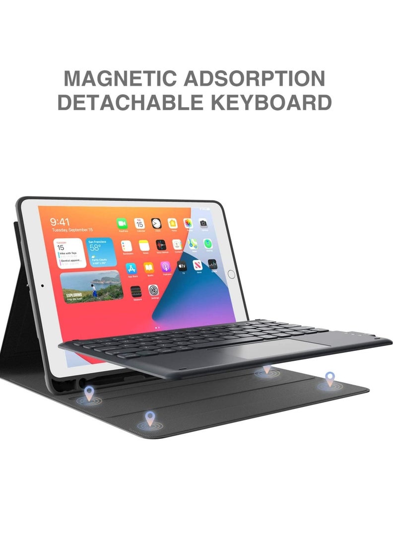 Generic - iPad Keyboard 9th Generation, Keyboard for iPad 8th Generation/7th Gen iPad, Black, 10.2"/10.5 - Image 1