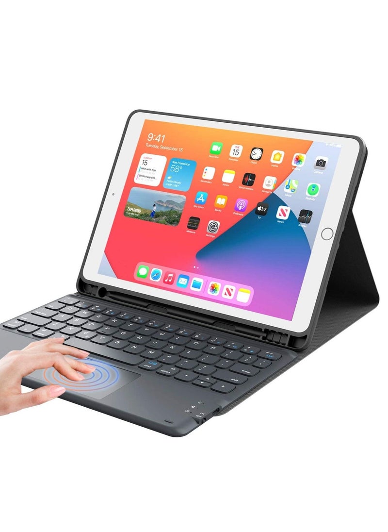 Generic - iPad Keyboard 9th Generation, Keyboard for iPad 8th Generation/7th Gen iPad, Black, 10.2"/10.5 - Image 1