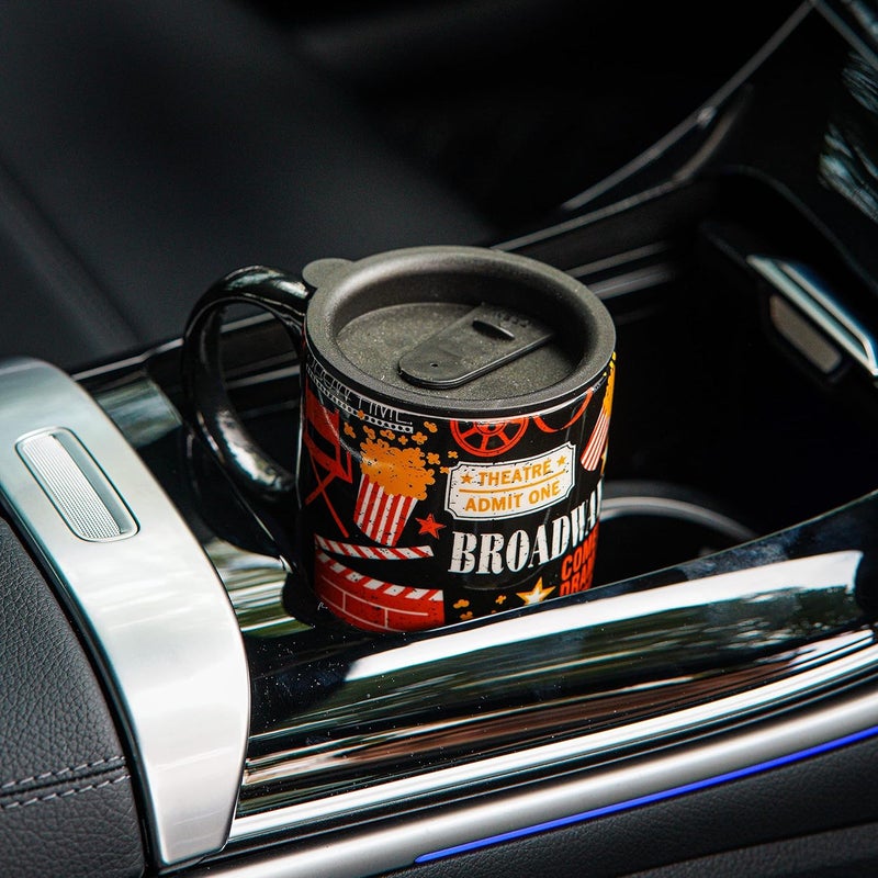 DUSVALLY Coffee Ceramic Cup Travel Mug Porcelain Latte Tea Cup With Lid and Box 17ozTall Coffee Mug - Image 5