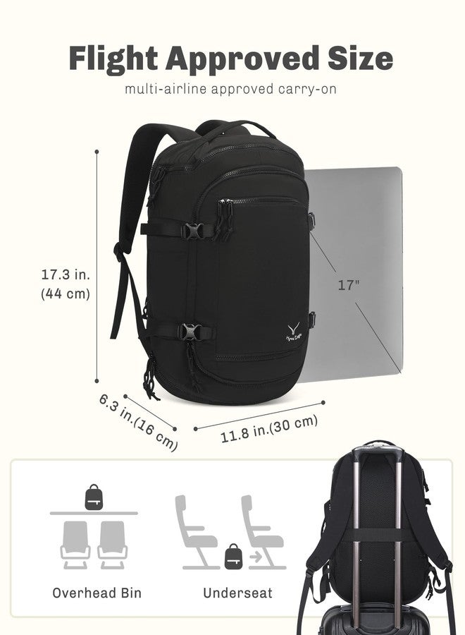 Hynes Eagle Travel Laptop Backpack 17 inches Lightweight Flight Approved Carry on Personal Item Bag Weekender Bag Daypack 20L Black - Image 5