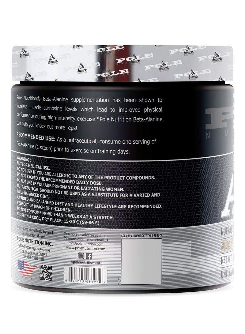 POLE NUTRITION Beta Alanine 300g - Boost Endurance & Strength - Image 3