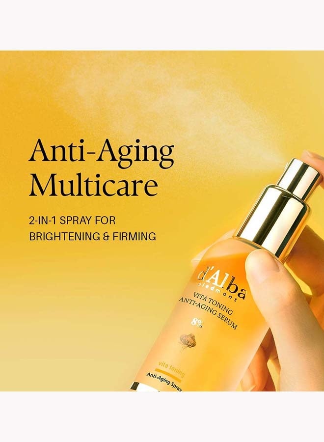 d'Alba Piedmont Vita Toning Anti-Aging Spray Serum 8% ,Hydrating Face Moisturizer, Glow Serum for Radiant Skin, Non Comedogenic, All In One Mist, Vegan & Desert-Adapted 2.37fl oz - Image 3
