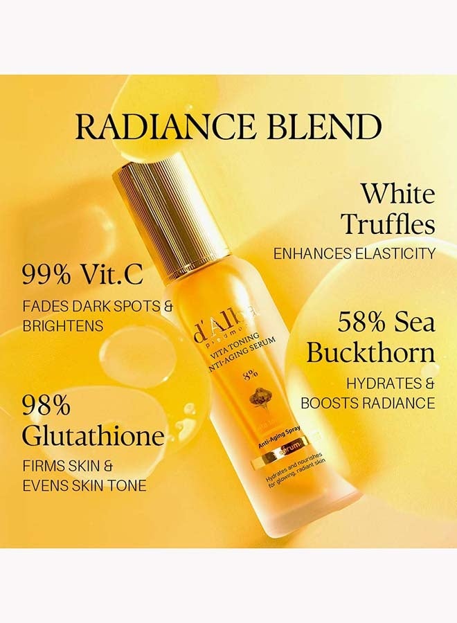 d'Alba Piedmont Vita Toning Anti-Aging Spray Serum 8% ,Hydrating Face Moisturizer, Glow Serum for Radiant Skin, Non Comedogenic, All In One Mist, Vegan & Desert-Adapted 2.37fl oz - Image 5