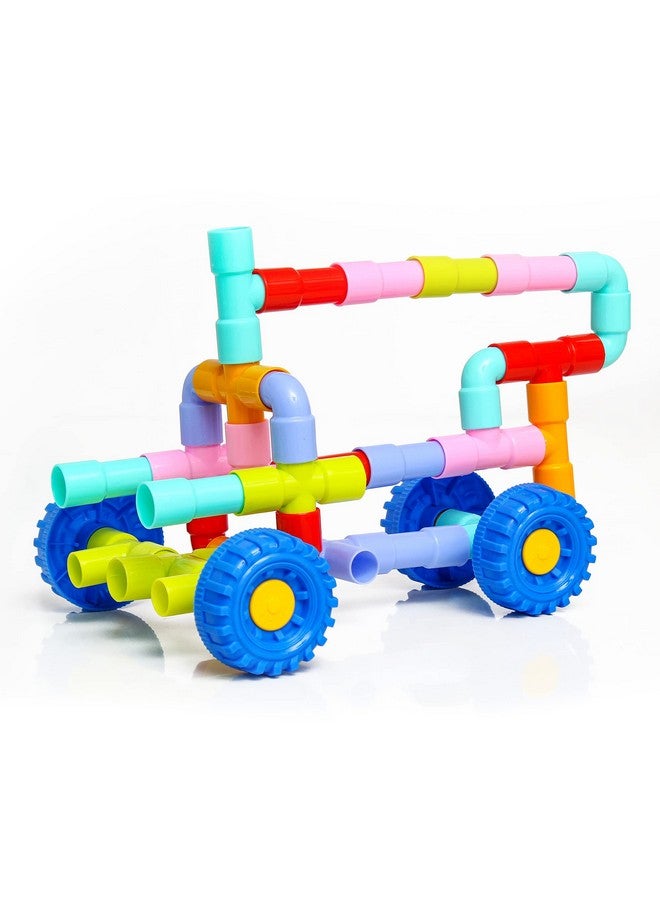 EKTA Smart Builders Building Blocks Set-3, Building Blocks for Kids, Block Game for Kids (Multicolor, Big Size) - 75 Pieces - Image 2