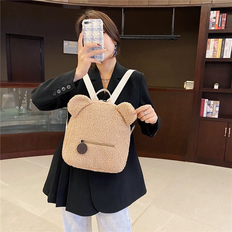 Plush Teddy Bear Children'S Backpack Trendy Cartoon Fashion Backpack Factory - Image 4