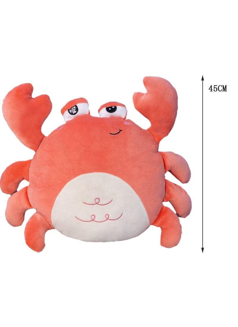 general 45 CM Cute Crab Plush Toy Cartoon Animal Versatile Soft Stuffed Doll For Girls And Boys All Ages Gift - Image 2
