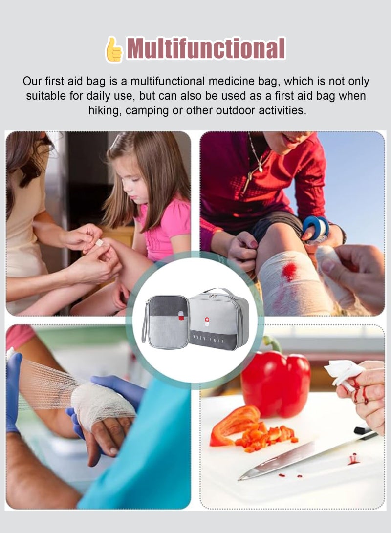HomarKet 2 First Aid Kit Bags, Portable Medical Medicine Bags for Outdoor Camping Travel Work - Image 5