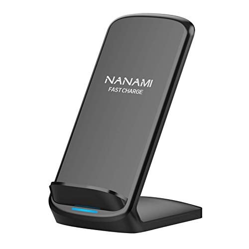 NANAMI Upgraded Fast Wireless Charger, Qi-Certified Wireless Charging Stand Compatible with Samsung Galaxy S25/S24/S23/S22/S21/S20 & Qi Phone Charger for iPhone 17/17 Air/16/16 Plus/16 Pro/15/14/13 - Image 1