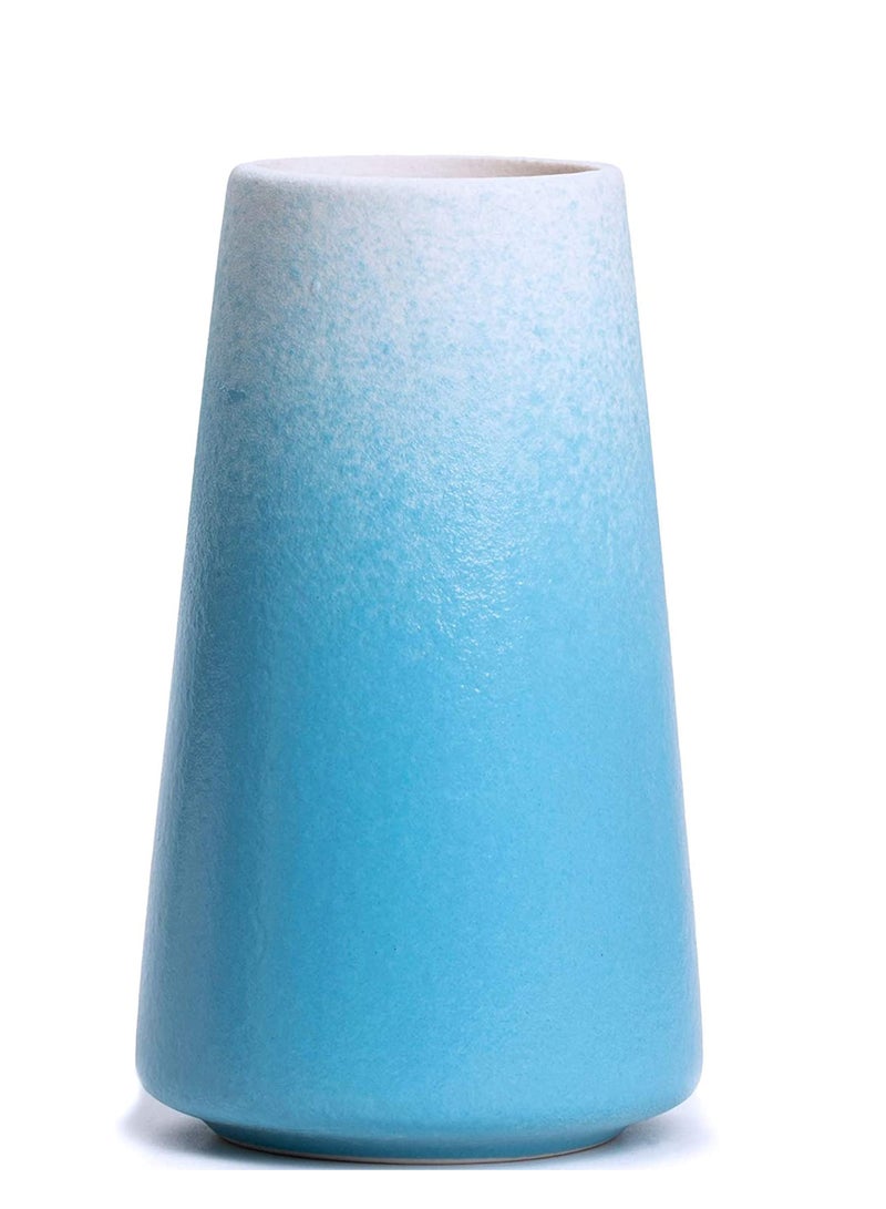  vase خزفي، مزهرية زهور بأسلوب الحد الأدنى لتزيين الطاولة الحديثة، مناسبة لزهور المدفأة وغرفة النوم والمطبخ وغرفة المعيشة ومركز الزهور ومكتب المكتب - Image 1