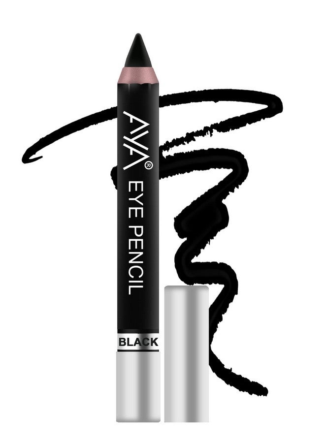 AYA Eye Pencil For Kajal/Eyeliner Set Of 6 (Black Blue Brown Green Golden And Silver) - Image 3