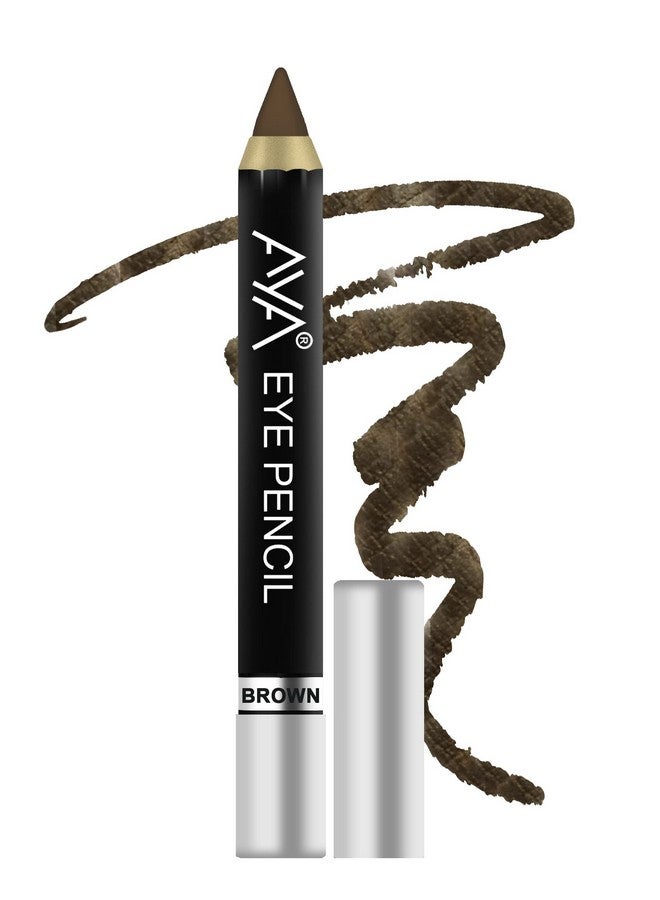 AYA Eye Pencil For Kajal/Eyeliner Set Of 6 (Black Blue Brown Green Golden And Silver) - Image 5