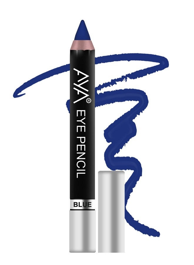 AYA Eye Pencil For Kajal/Eyeliner Set Of 6 (Black Blue Brown Green Golden And Silver) - Image 4