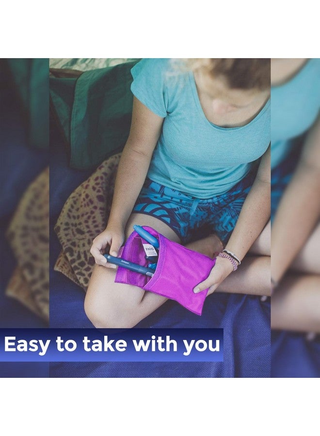 FRIO ® كبير: المحفظة الأصلية لتبريد الأنسولين للسفر لمرضى السكري - بنفسجي - Image 5