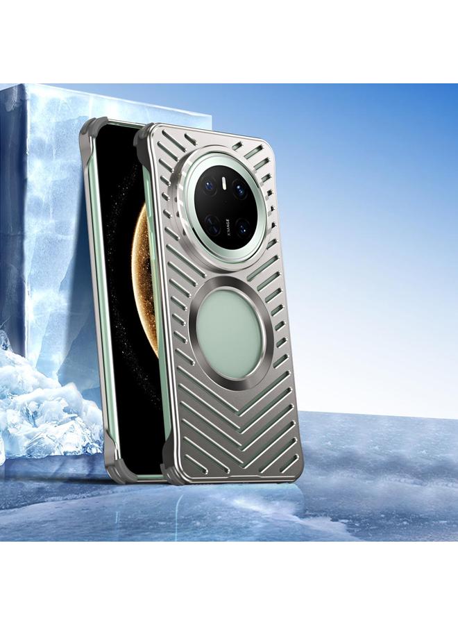 اس-توب جراب لهاتف Huawei Mate 70، جراب هاتف مغناطيسي معدني مبرد من MagSafe - Image 1