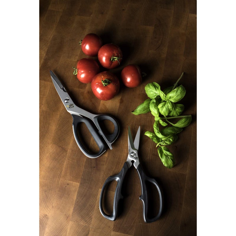 Shun Cutlery 2 Piece Kitchen Shear Set  Stainless Steel Cooking Scissors  Blades Separate For Easy Cleaning  Comfortable  Non-Slip Handle  Kitchen Shears Heavy Duty - Image 3