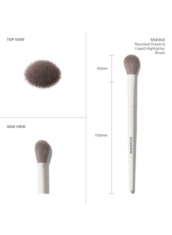 Morphe M282 Rounded Cream & Liquid Highlight Brush - Image 4