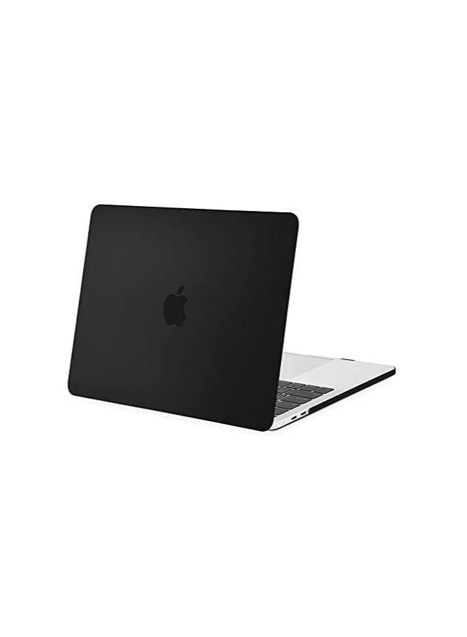 Compatible with MacBook Air 13.6 inch Case 2022 2023 Release A2681 M2 Chip with Liquid Retina Display & Touch ID Protective Plastic Hard Shell Case Cover (Black) - Image 2