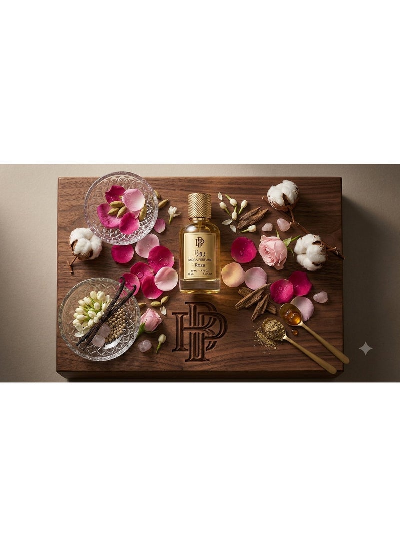  بدرة للعطور عطر بدرة روزا او دو بارفان، برائحة الزهور، 50 مل - Image 1
