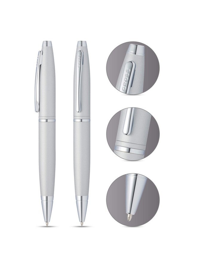 Cross Calais Satin Chrome Ballpoint Pen in Gift Box (AT0112-16) - Image 2