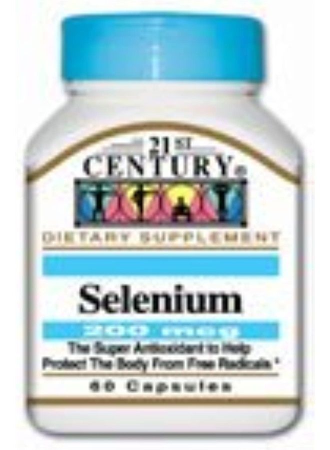 21st Century سيلينيوم، 200 ميكروغرام، 60 كبسولة - Image 2