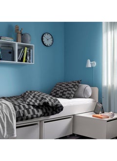 Zaboon Duvet Cover And Pillowcase, Grey/Black Patterned, 150X200/50X80 Cm  - Image 5
