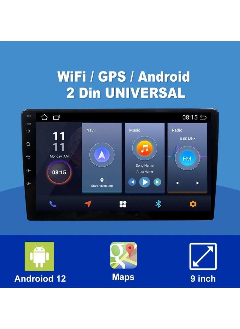 Generic - 9-Inch Android Car Display, 2GB/32GB, IPS Touchscreen, GPS Navigation System, CarPlay Support, Bluetooth, Built-in Cooling Fan, 1-Year Warranty - Image 1