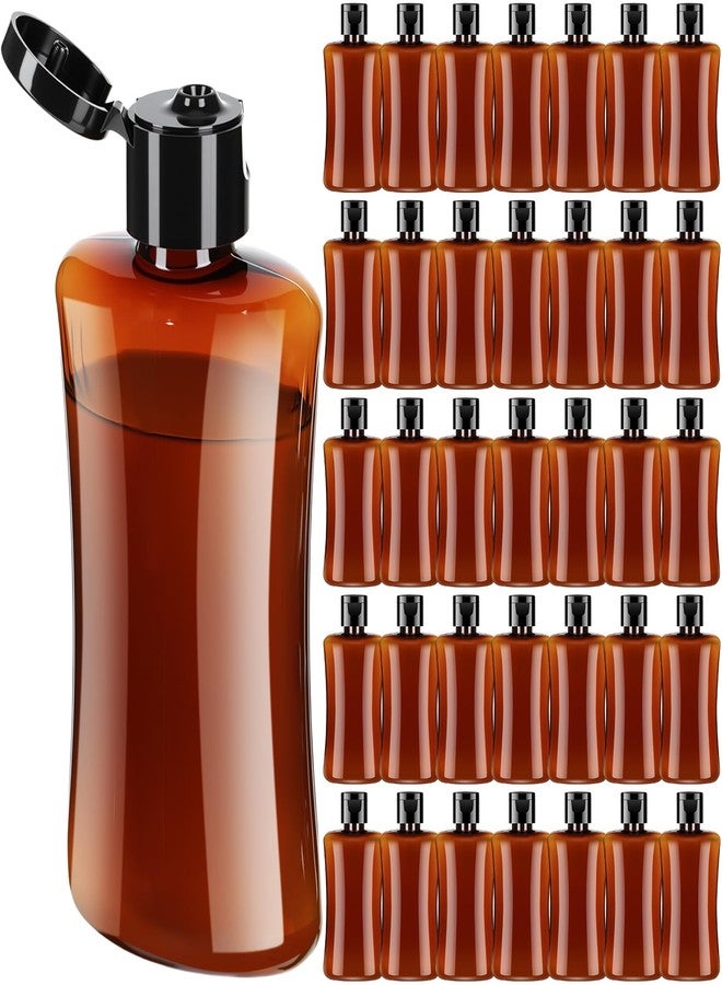 Domensi 36 Pcs 3.4 oz Travel Bottles Bulk Plastic Squeeze Lotion Bottles with Flip Cap Small Portable Travel Leak Proof Refillable Empty Cosmetic Container for Toiletries Liquid Shampoo(Amber) - Image 1