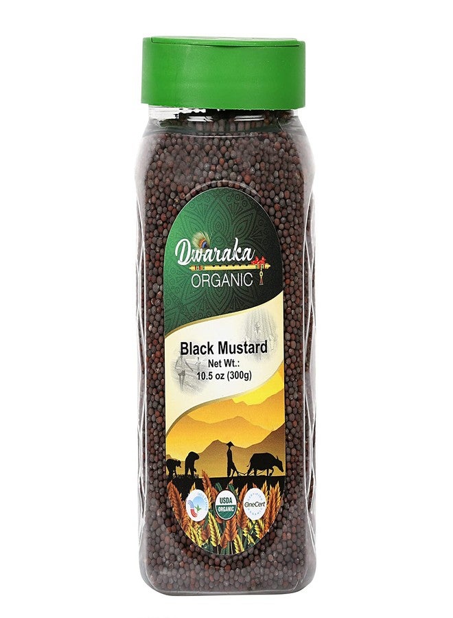 Dwaraka Organic - Black Mustard Seeds, 10.5oz, Healthy, Organic, Non GMO, All Natural - Image 1