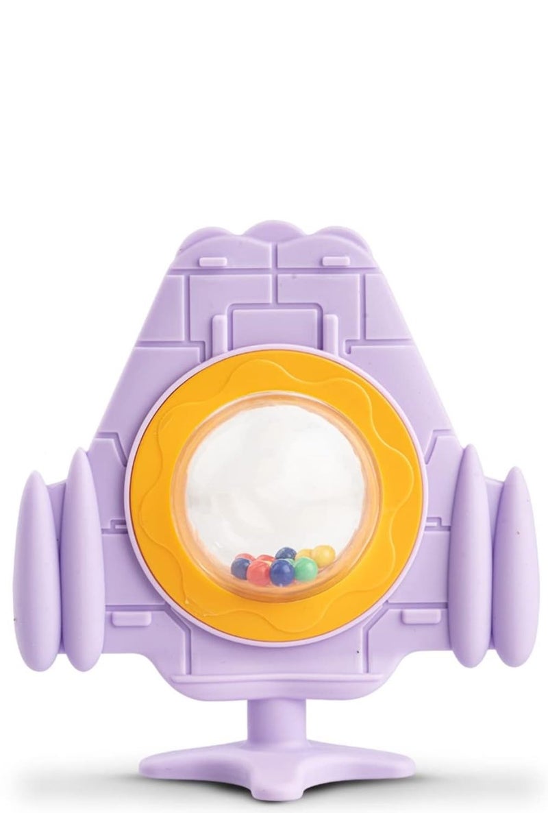 Infant Baby Silicone Teethers (Spaceship Purple)