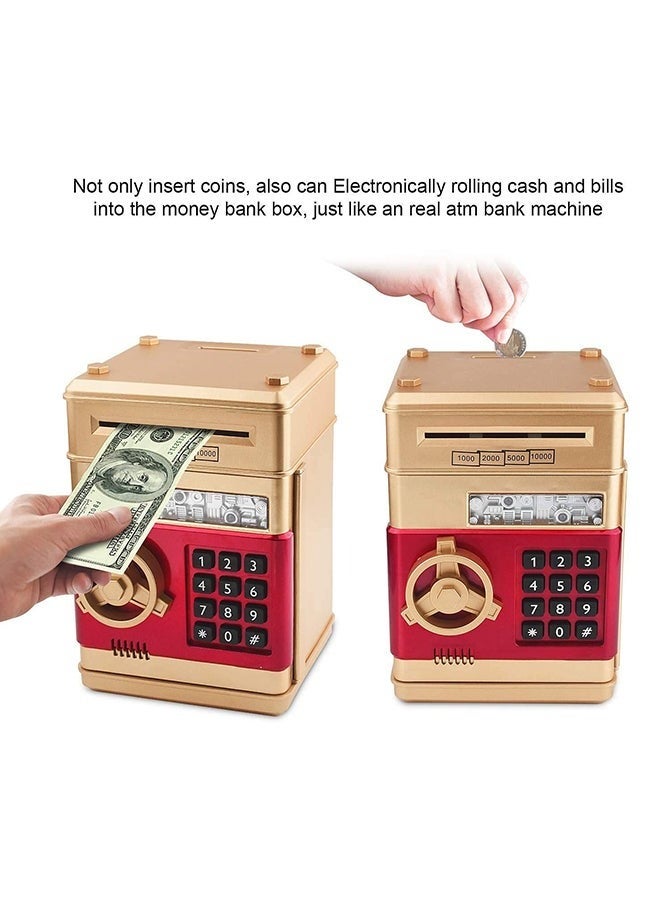 Sharpdo Electronic Password Protected Atm Piggy Bank Durable Sturdy Unique Detailed Design 13x12.5x19.5centimeter - Image 3