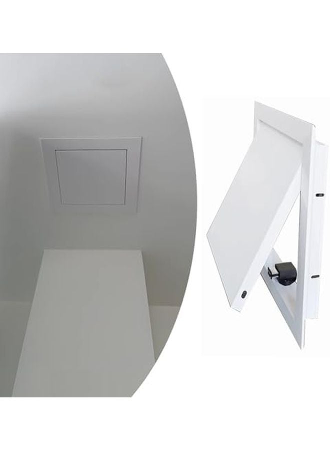 لوحة وصول الجبس الأبيض مقاس 16 × 20 بوصة مثبتة بشكل محاذي، غطاء معدني للأنابيب - Image 2